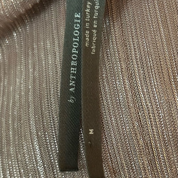 Anthropologie Serena Ombré Pink and Purple Shimmery Blouse - Picture 6 of 9